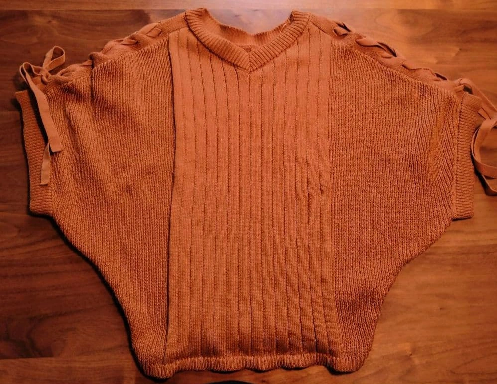 AZUL by moussy 半袖ドルマンニット 2WAY Sサイズの写真3枚目