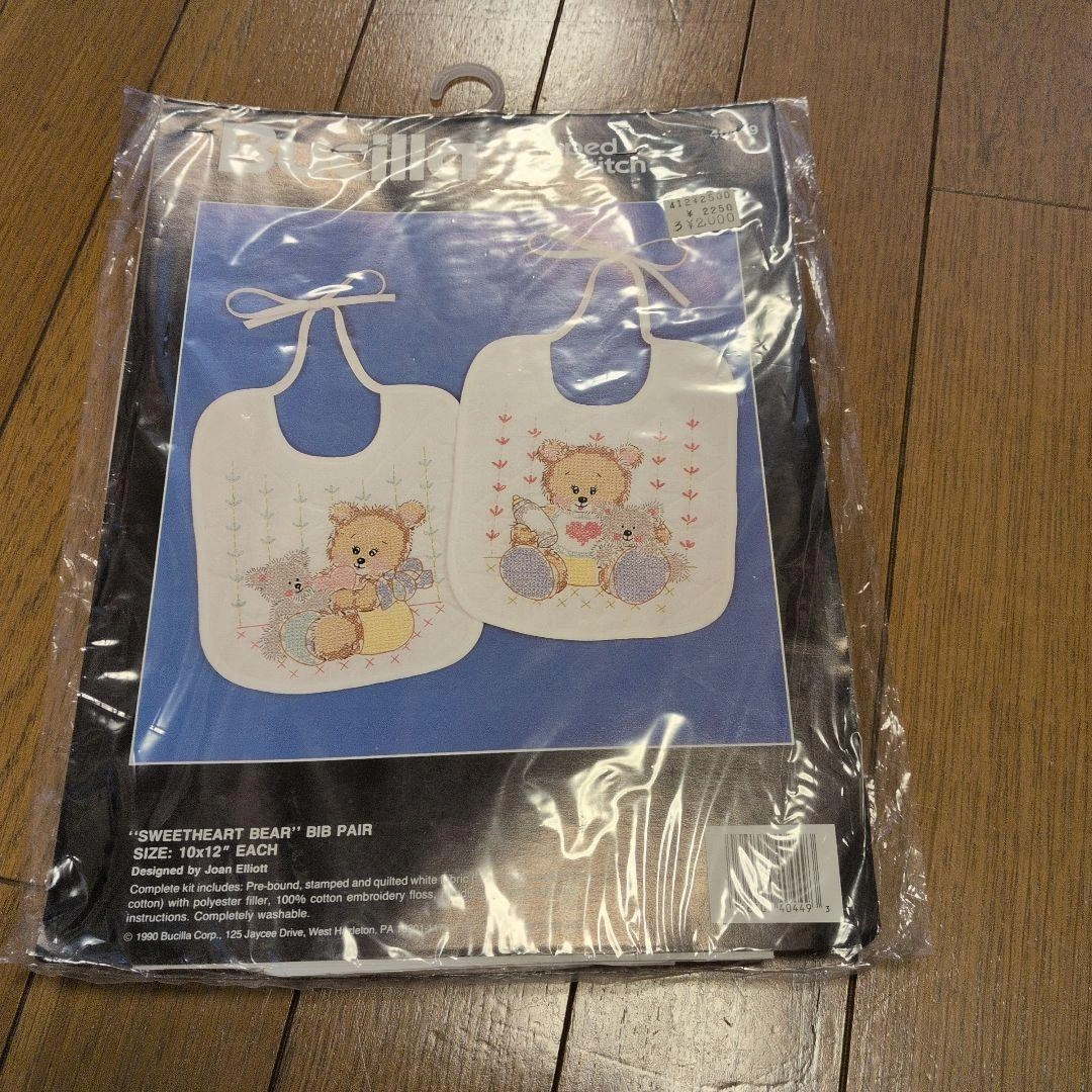 Bucilla Sweetheart Bear スタイ 刺繍キット