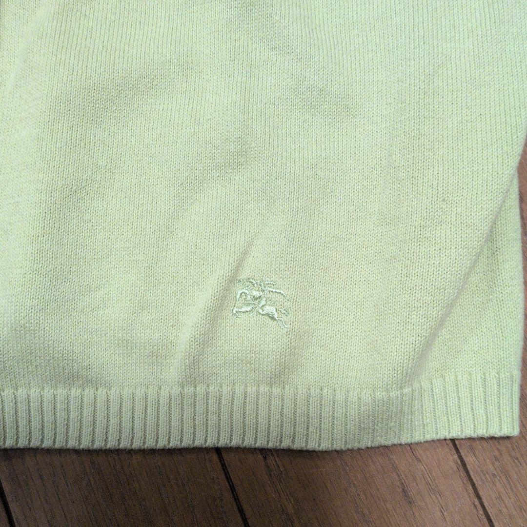 BURBERRY LONDON カーディガン ライトグリーンの写真3枚目