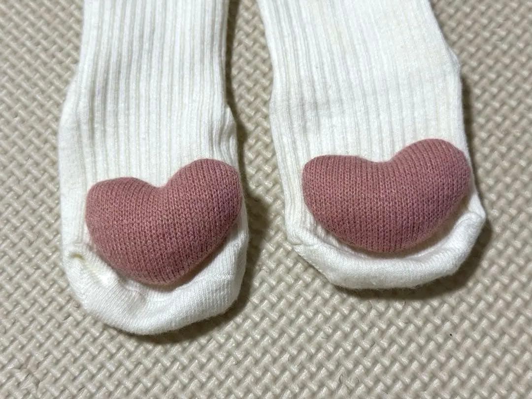 ベビー靴下 滑り止め付き0-2歳　ハート　靴下　可愛いの写真2枚目