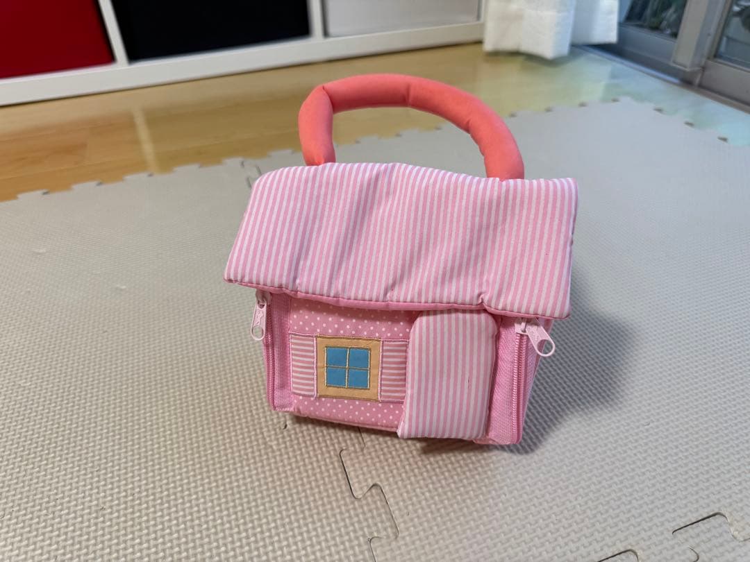 トートバッグ ぬいぐるみ付きピンクの写真4枚目