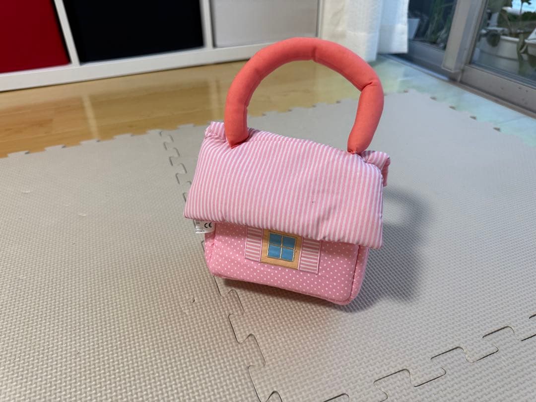 トートバッグ ぬいぐるみ付きピンクの写真5枚目