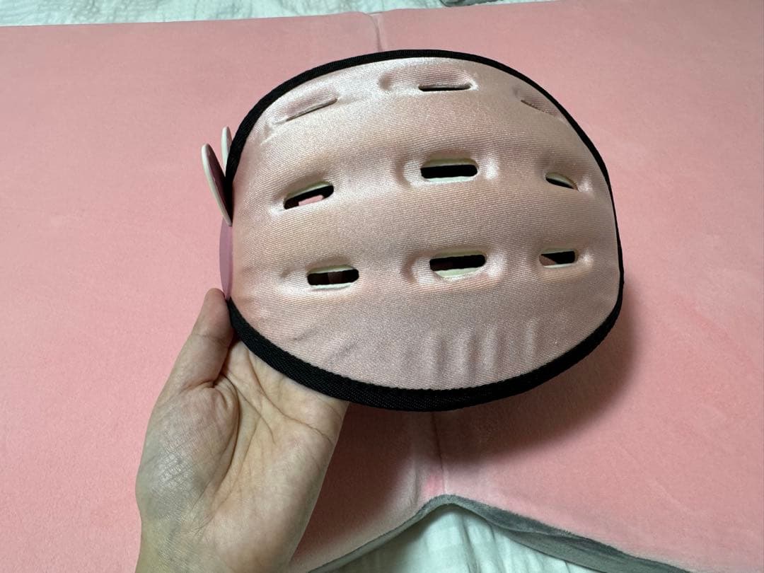 ベビー用 セーフティヘルメット ピンク うさぎの写真5枚目
