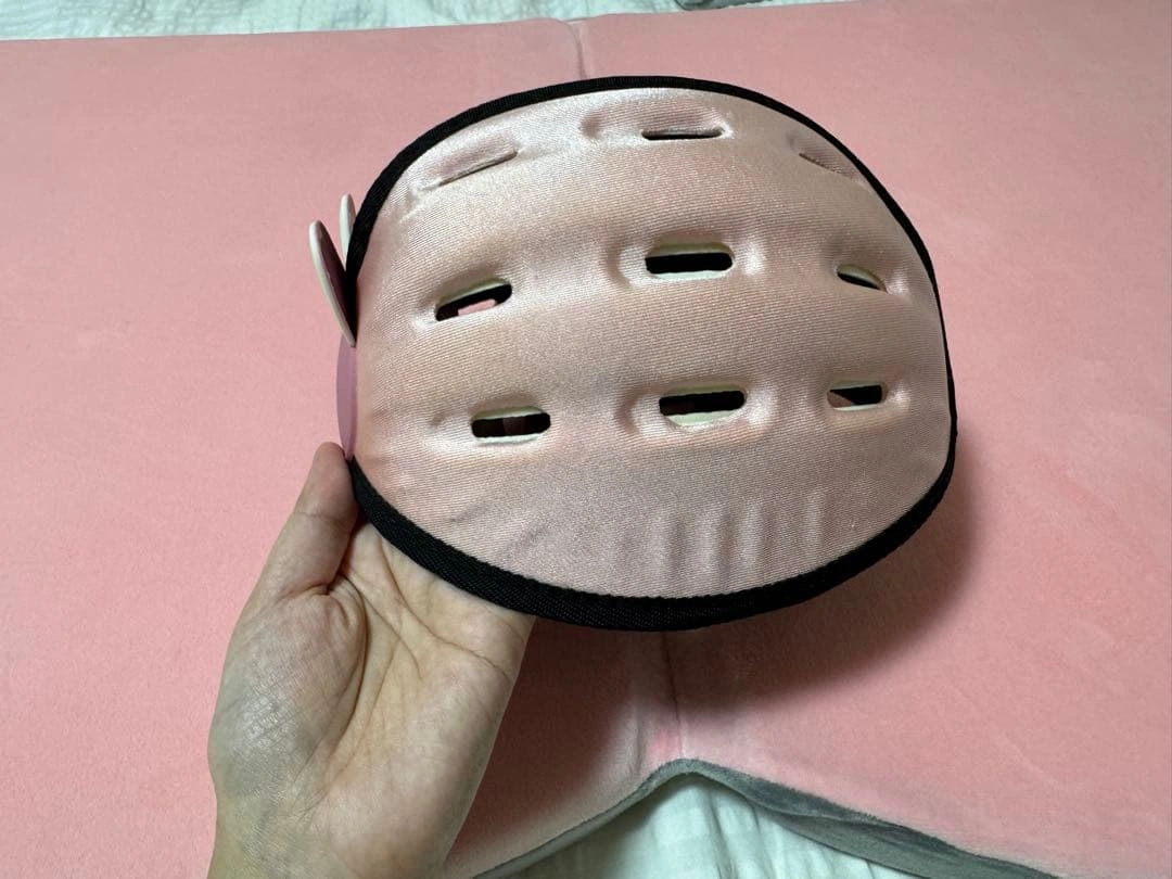 ベビー用 セーフティヘルメット ピンク うさぎの写真5枚目