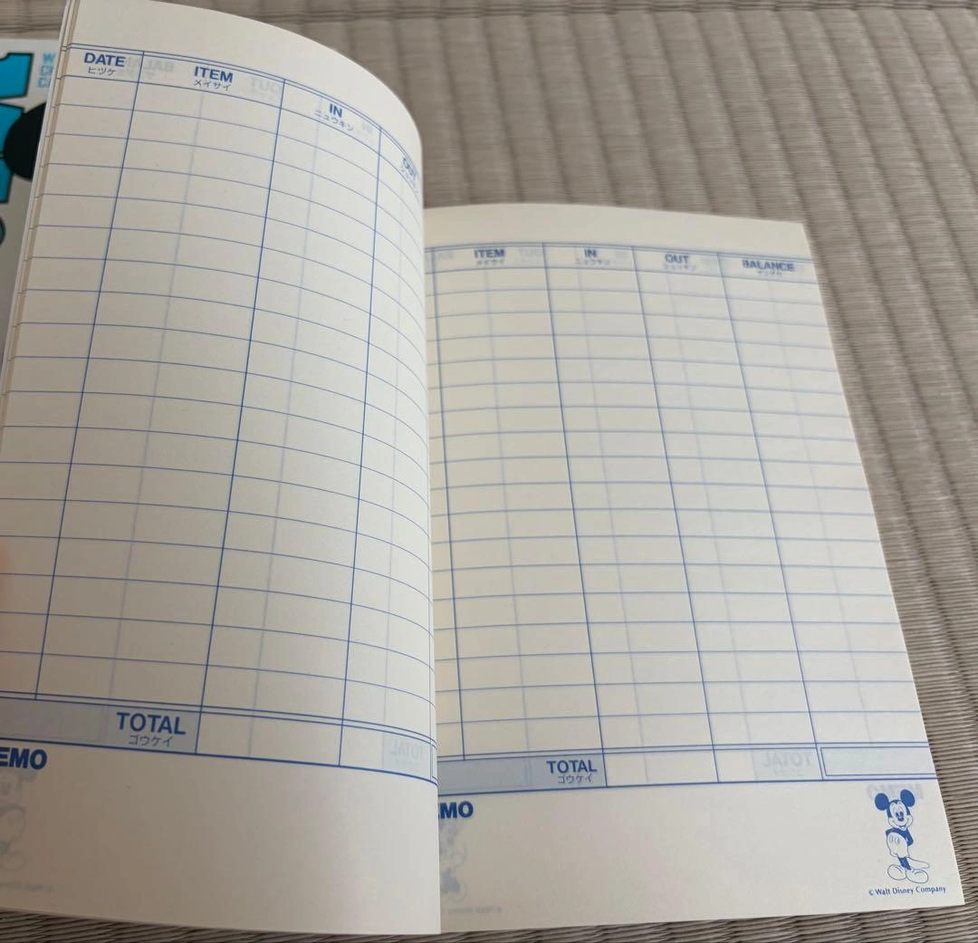 ディズニー キャラクターズ レトロお小遣い帳 2冊セットの写真2枚目