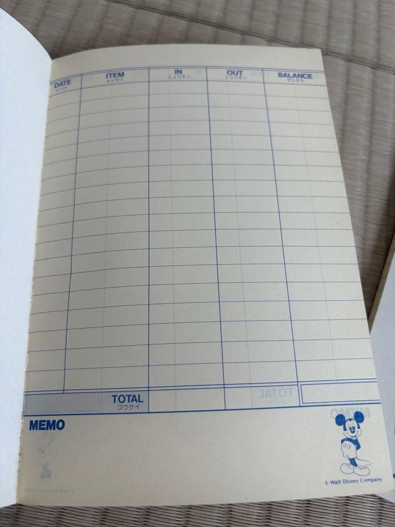 ディズニー キャラクターズ レトロお小遣い帳 2冊セットの写真3枚目