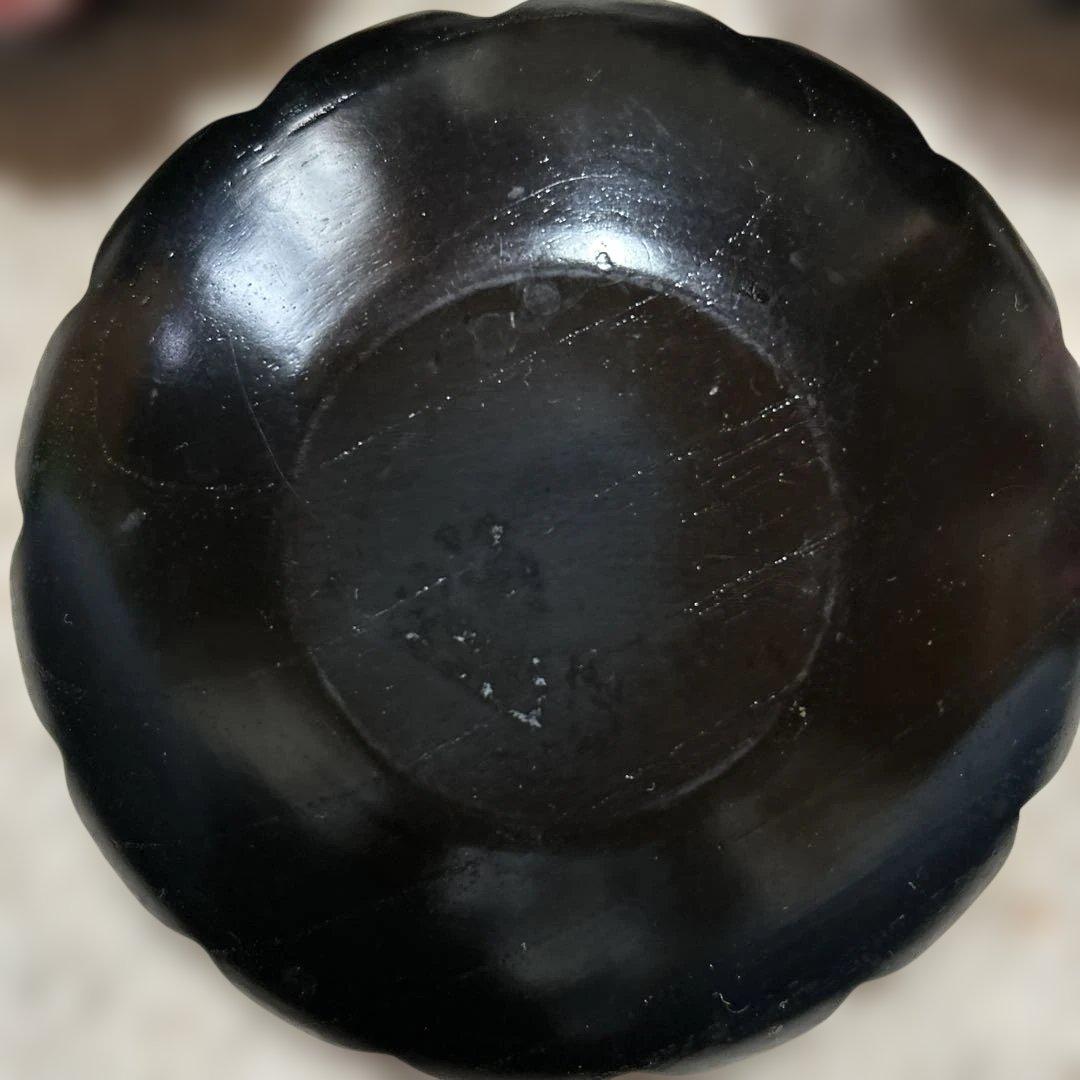木製 輪花皿 3枚セット 茶托 菓子皿の写真3枚目