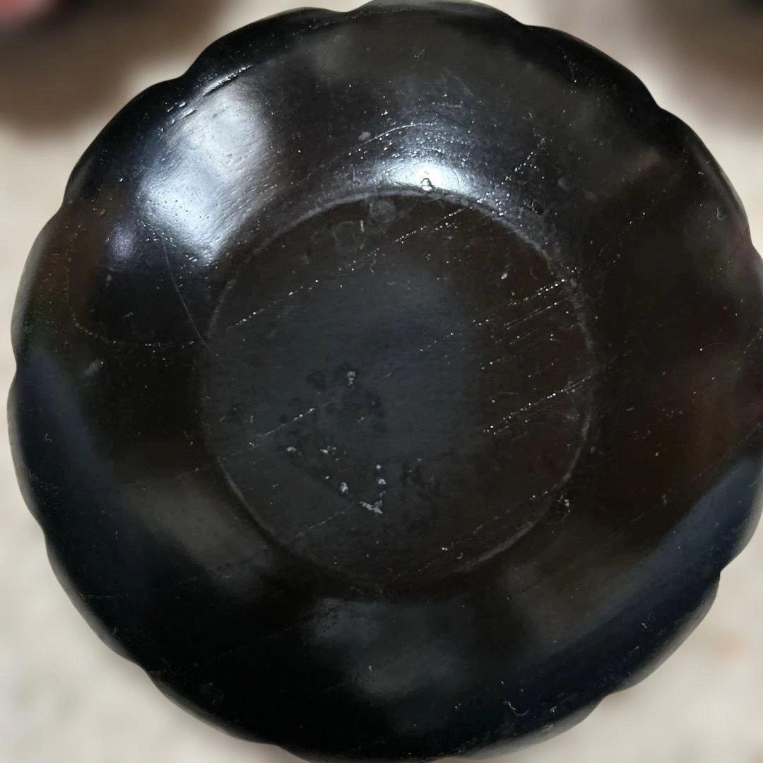 木製 輪花皿 3枚セット 茶托 菓子皿の写真3枚目