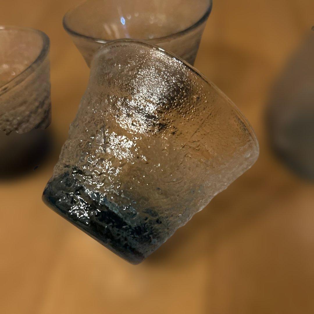 ガラス製 酒器セット 徳利 ぐい呑み 4点セットの写真3枚目