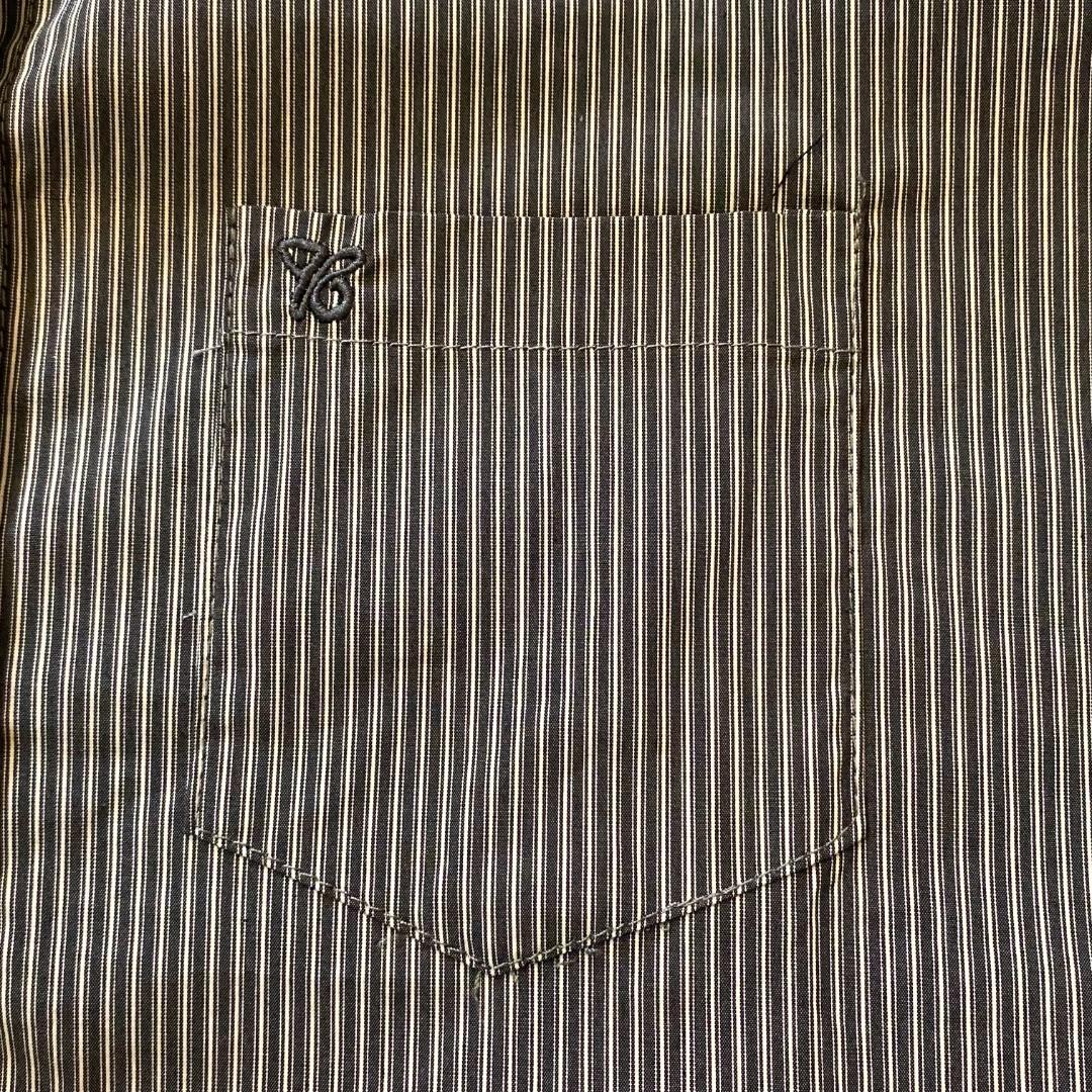 【新品未使用】Place Studio 刺繡ストライプシャツセット ブラックの写真8枚目