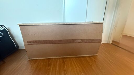 【無料】木製収納ボックス 間仕切り付き 幅88cmの写真3枚目