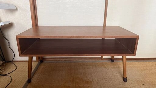 ローテーブル 収納棚付き