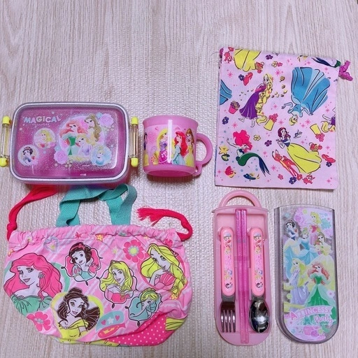 ディズニープリンセス お弁当セット5点セット