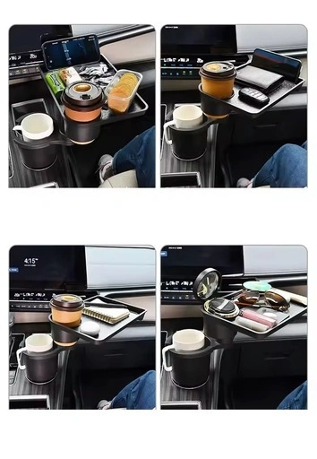 車用 ドリンクホルダー トレイ一体型の写真3枚目