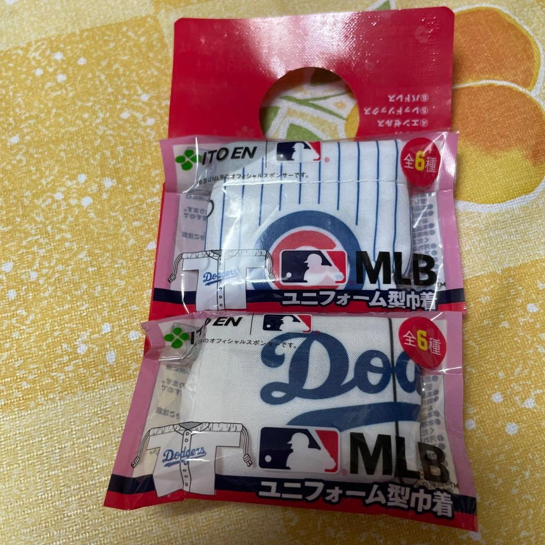 伊藤園 おーいお茶 ユニフォーム型巾着 ドジャース カブス