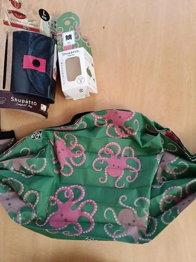 新品 Shupatto コンパクトバッグ Lサイズ Sサイズ 2点セットの写真4枚目