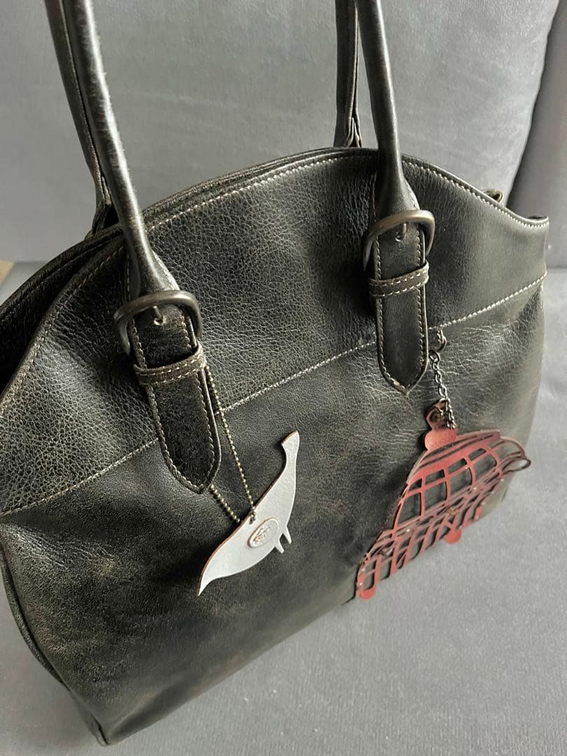 Coquette コケット 鳥かごトートバッグ 大 ブラックの写真3枚目