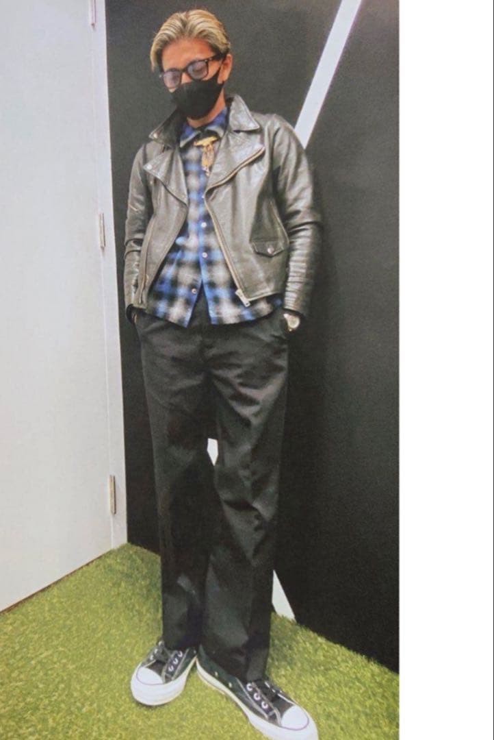 【美品】W30木村拓哉着用 名作ディッキーズ 874 ブラック ワークパンツの写真2枚目