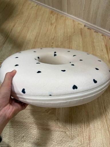 円座クッション ドーナツクッション 産後 痔 ハート柄 カバー洗濯可の写真3枚目