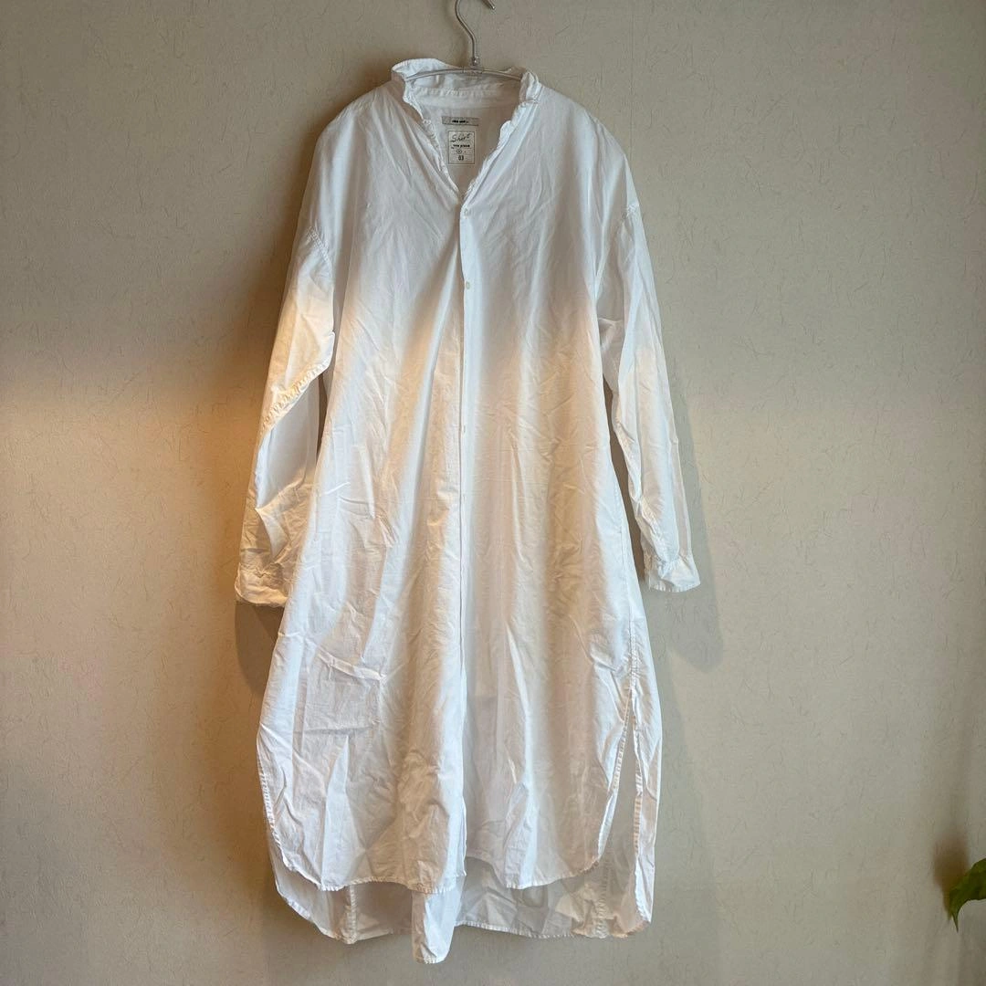 niko and ... シャツワンピ MERCERIZED SHIRT 白