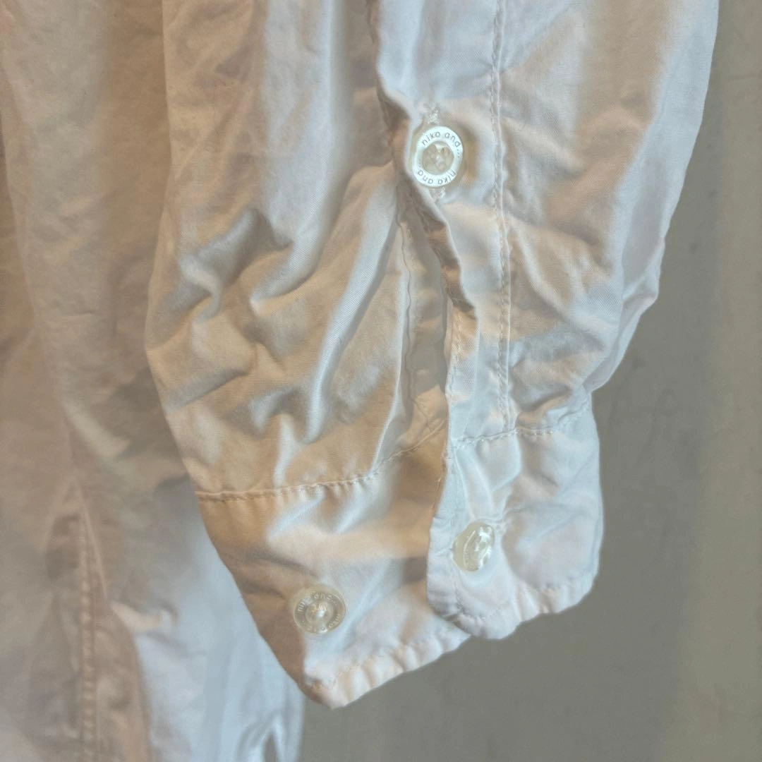 niko and ... シャツワンピ MERCERIZED SHIRT 白の写真3枚目