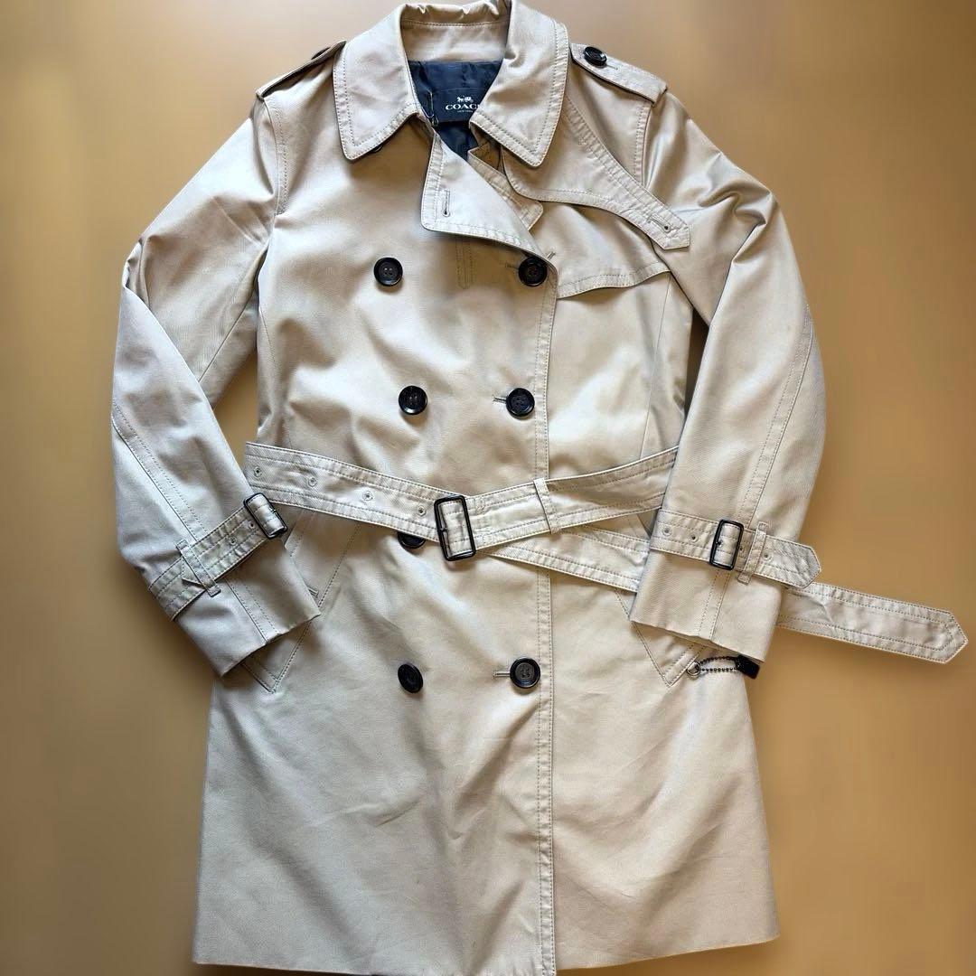 COACH トレンチコート ベージュ XSP