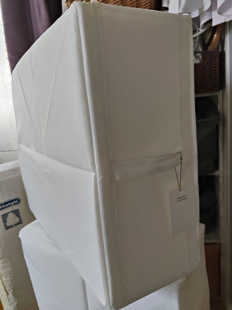IKEA　収納ケース 衣類収納ボックス ホワイト　スクッブ×2個　タグ付きの写真9枚目