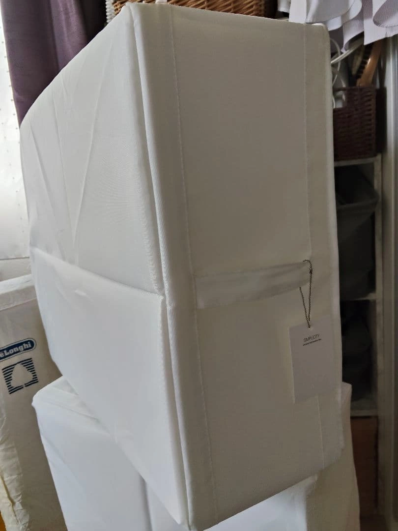IKEA 収納ケース 衣類収納ボックス ホワイト スクッブ×2個 タグ付きの写真9枚目