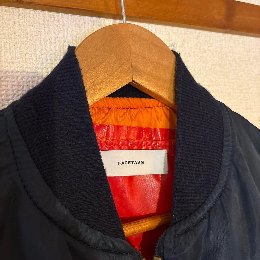 FACETASM MA-1 フライトジャケット ネイビーの写真4枚目