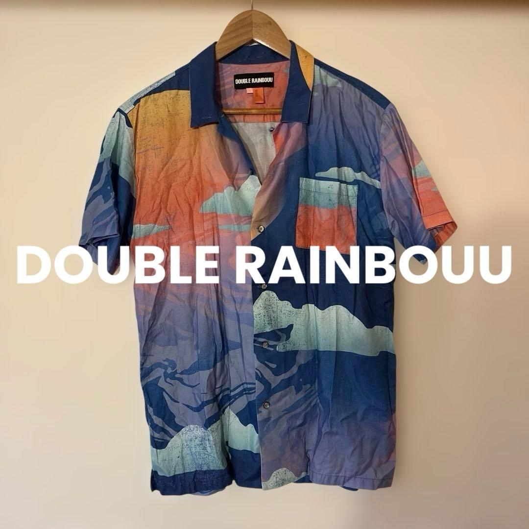 【最終値下げ】DOUBLE RAINBOUU 半袖シャツ 総柄 S