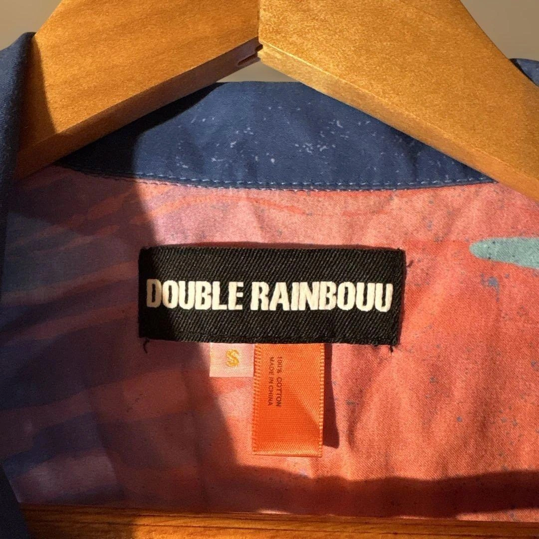 【最終値下げ】DOUBLE RAINBOUU 半袖シャツ 総柄 Sの写真3枚目