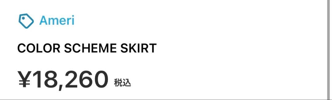 【値下げ】Ameri COLOR SCHEME SKIRT（ネット完売商品）の写真6枚目