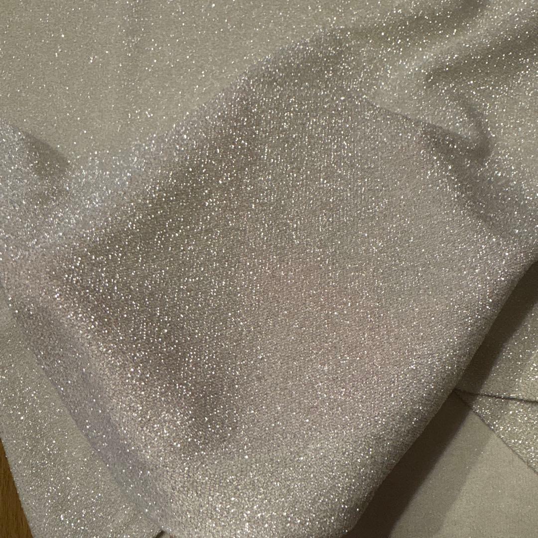 SENSE OF PLACE ラメ半袖Tシャツ シルバーの写真3枚目