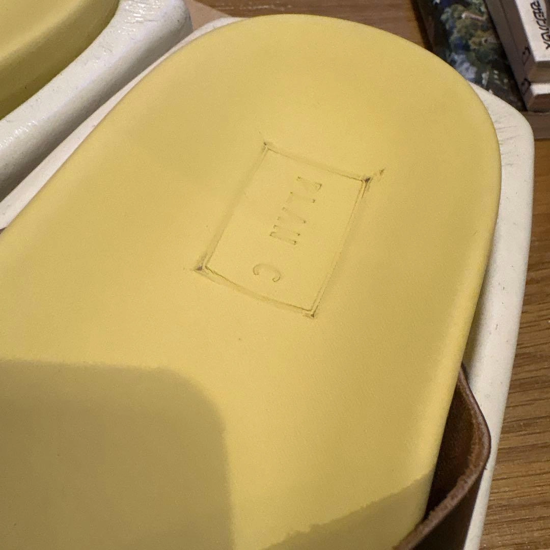 PLAN C サンダル 厚底 ブラック イエロー 40の写真4枚目