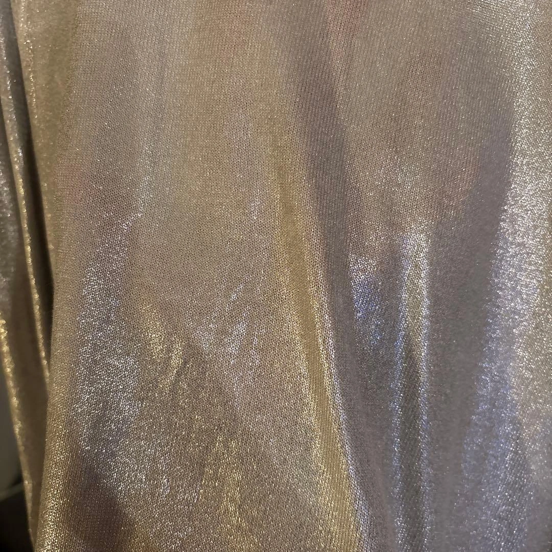 【最終値下げ】ZARA ラメニット 長袖カットソー シルバー Lの写真9枚目
