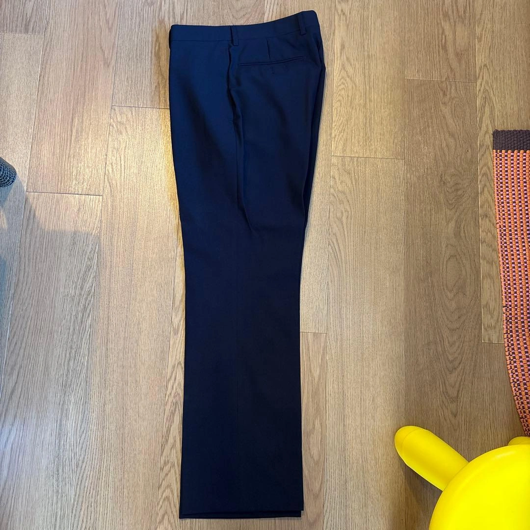【値下げ】メンズ スーツ セットアップ ネイビー 春夏用 (※)名入りの写真3枚目