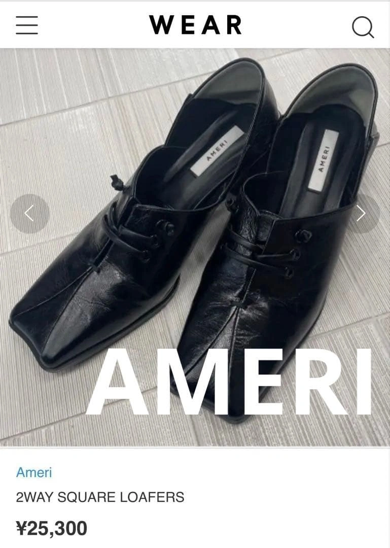 【最終値下げ】アメリ ローファー 2WAY SQUARE LOAFERSの写真2枚目
