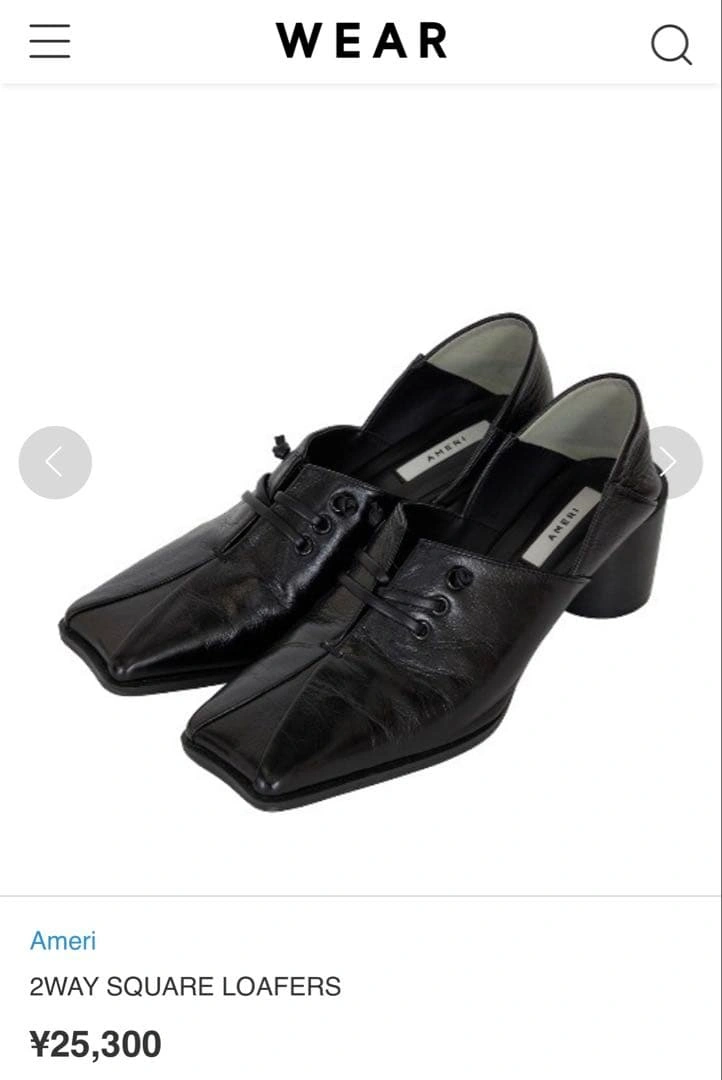 【最終値下げ】アメリ ローファー 2WAY SQUARE LOAFERSの写真3枚目