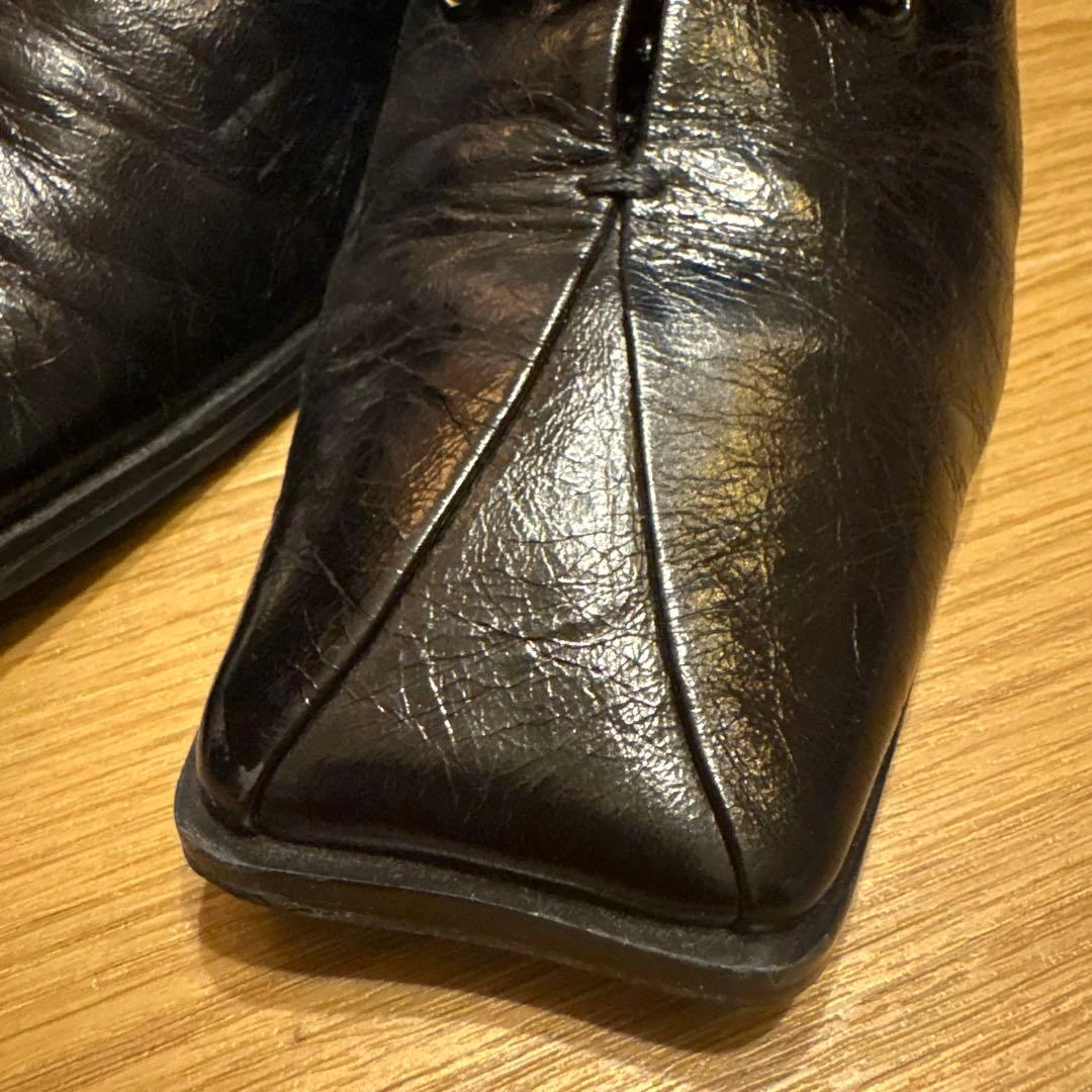 【最終値下げ】AMERI VINTAGE ブラック スクエアトゥ ローファーの写真2枚目