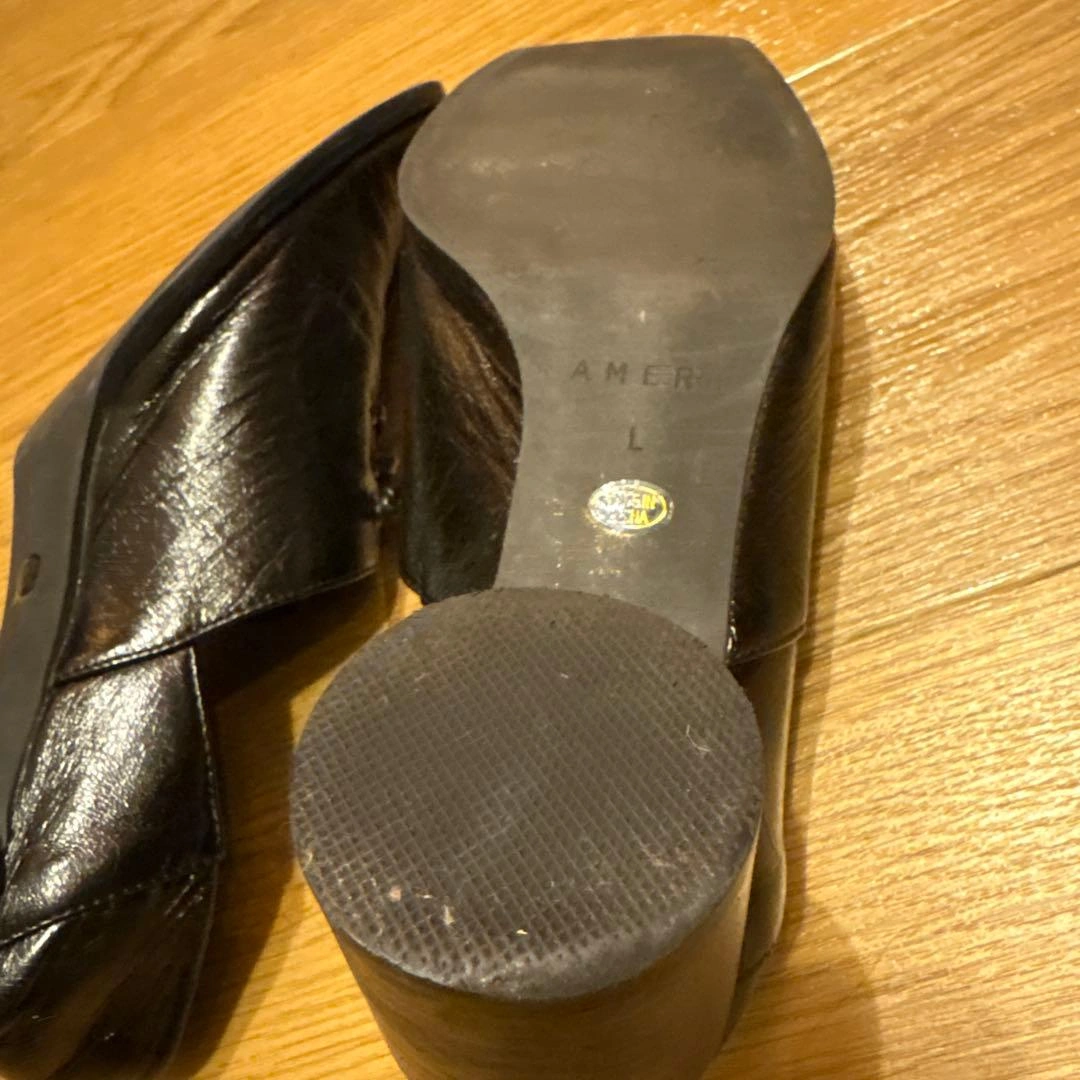 【最終値下げ】AMERI VINTAGE ブラック スクエアトゥ ローファーの写真10枚目