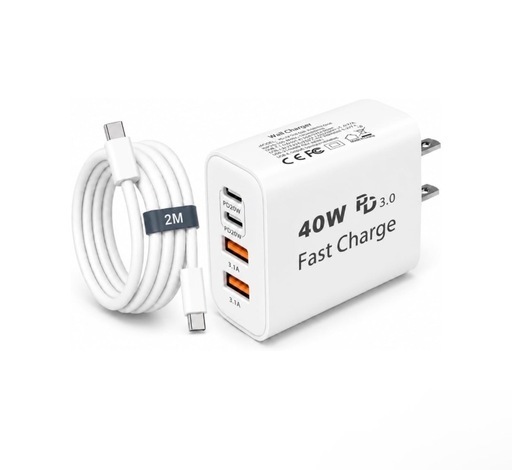 【新品】タイプc 充電器 USB Type-C 充電器 合計PD40W 急速充電 GaNIII技術対応
