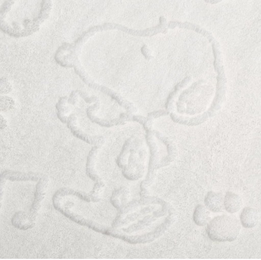 西川 スヌーピー ハーフケット 140×100cm ホワイト PEANUTSの写真3枚目