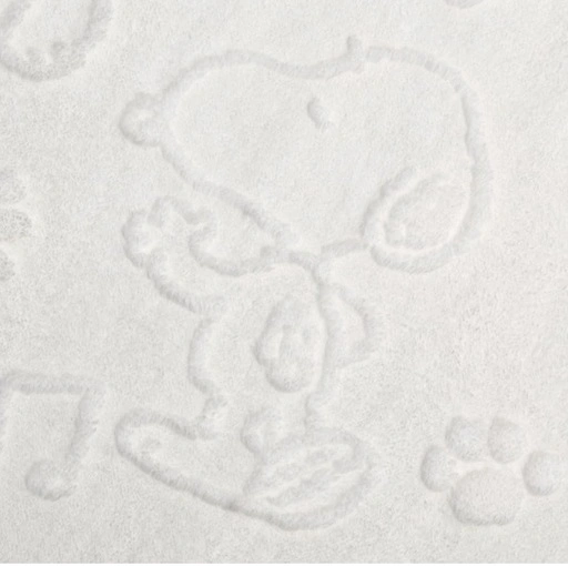 西川 スヌーピー ハーフケット 140×100cm ホワイト PEANUTSの写真3枚目