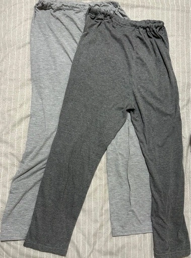 マタニティ パンツ L 2枚セット グレー系 ルームウェア