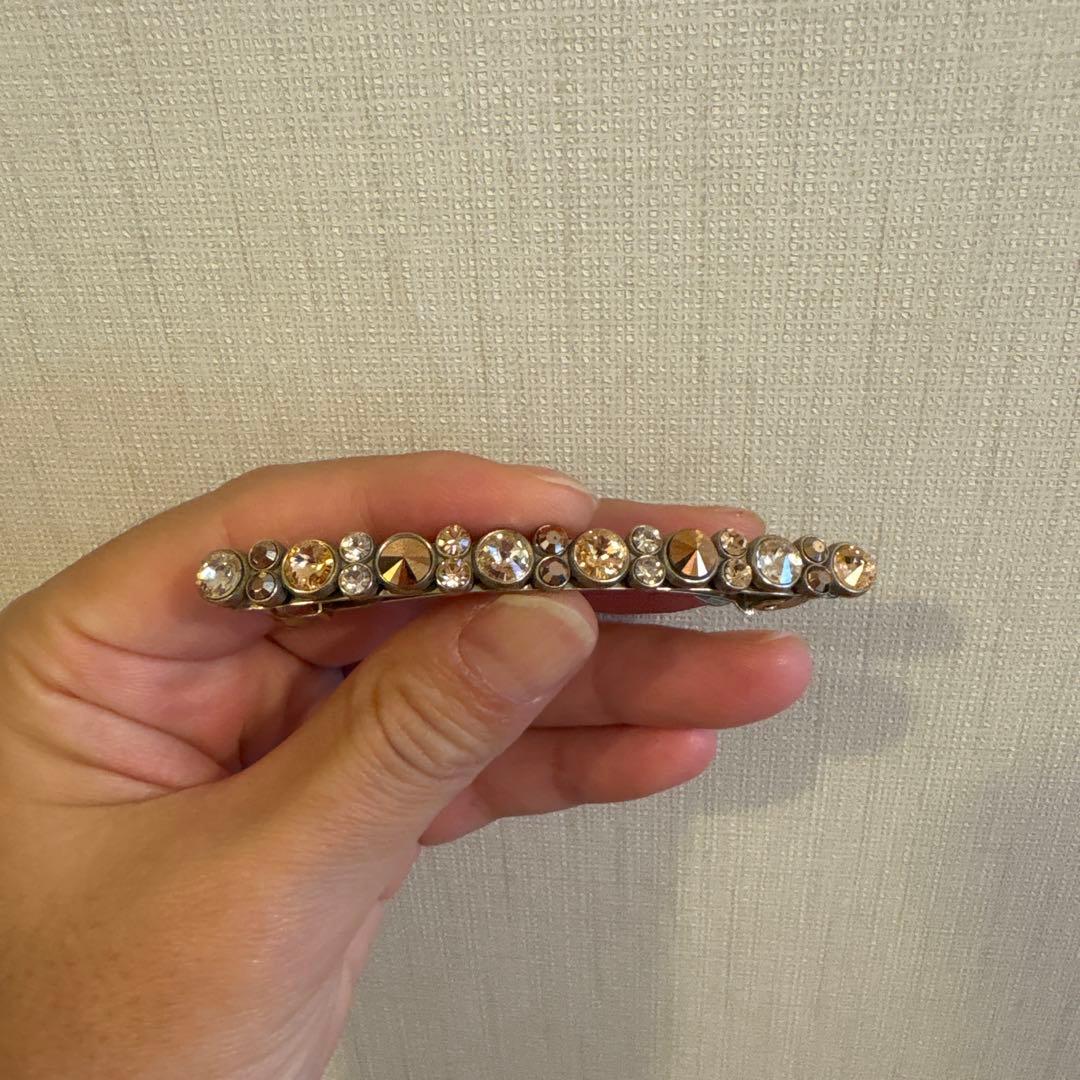 acca バレッタ ヘアクリップ ストーン装飾