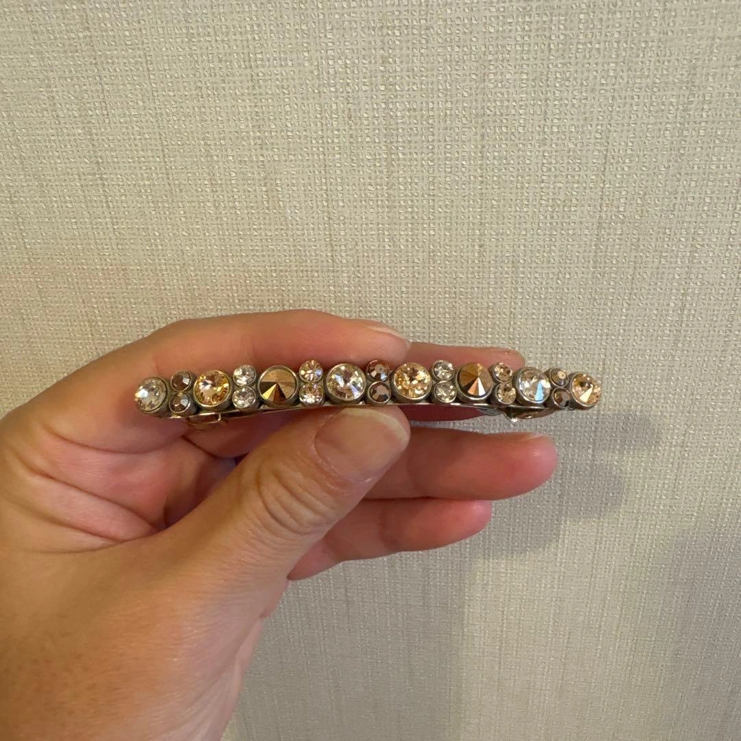 acca バレッタ ヘアクリップ ストーン装飾