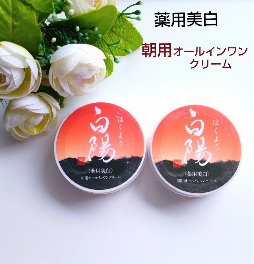 新品未使用⭐️白陽 薬用美白 朝用オールインワンクリーム 40g 2個セット