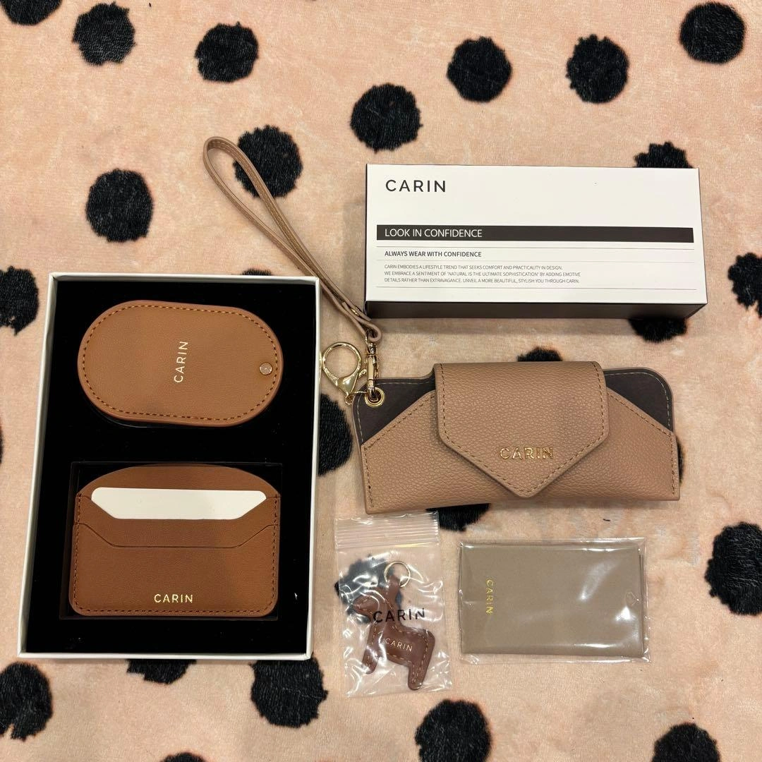 CARIN メガネケース カードケース ミラー セット