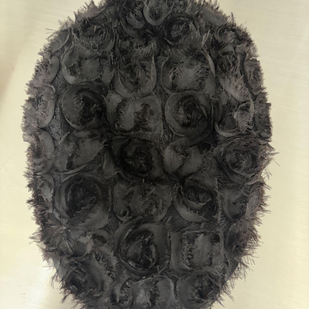 neith Rose Flat Cap ブラックの写真2枚目