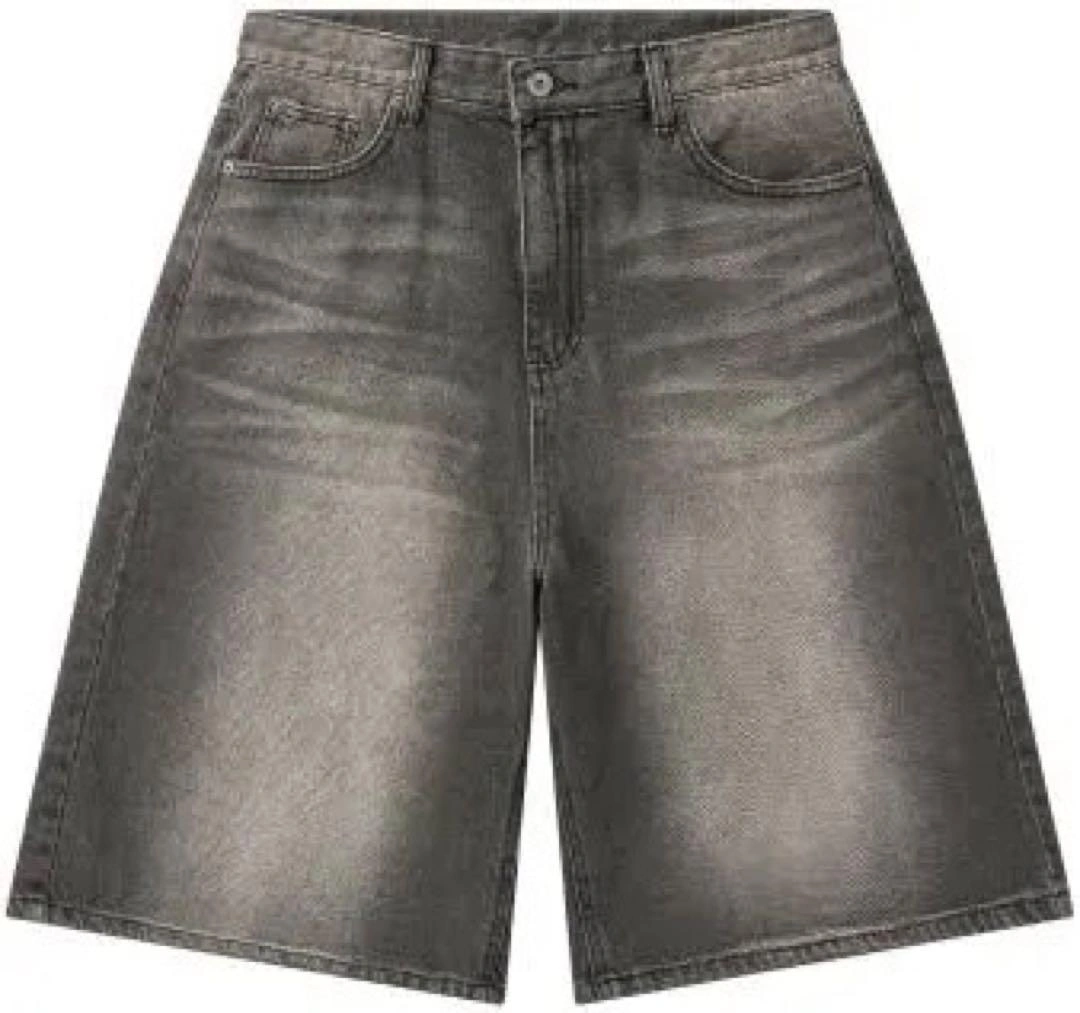 新品未使用AMOU Hand Sign Denim Bermuda Pantsの写真9枚目